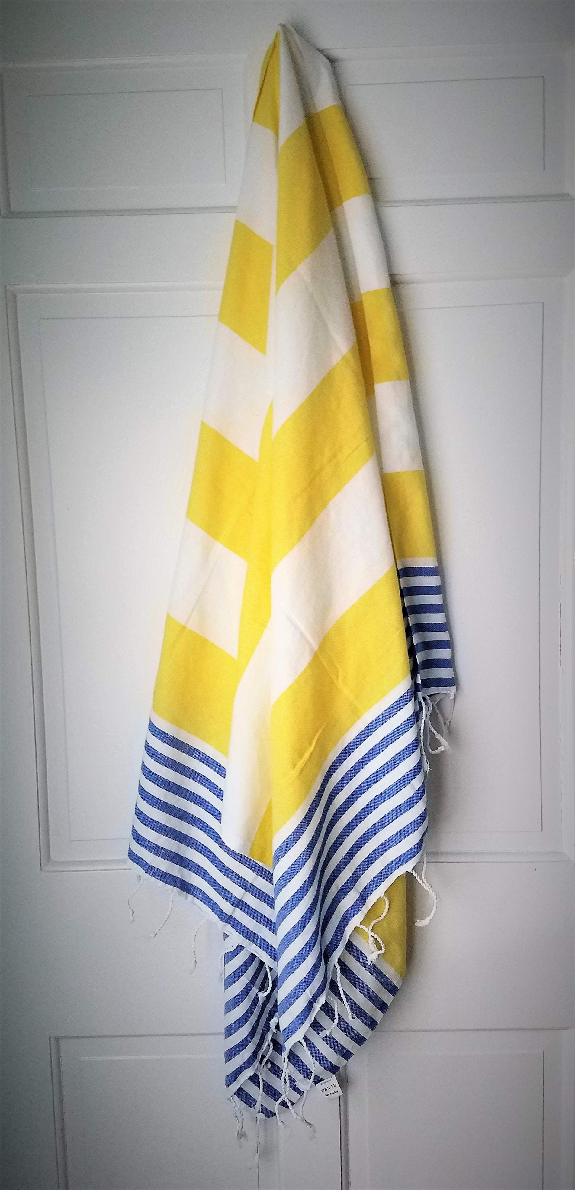 Artistic Bathroom Towels  Julia Di Sano - Colorful Plaid Stripes I -  DiaNoche Designs
