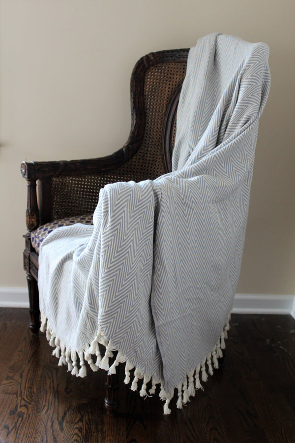 Hazan Extra Large Peshtemal Blanket - Deck Towel