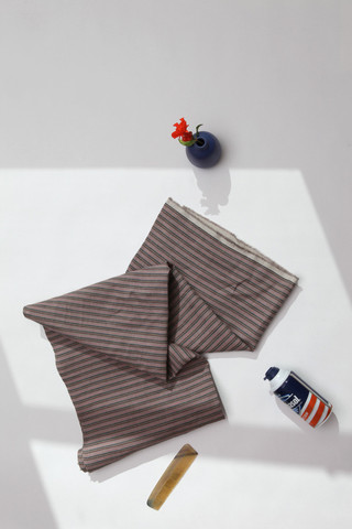 Enzo bath towel with shaving cream