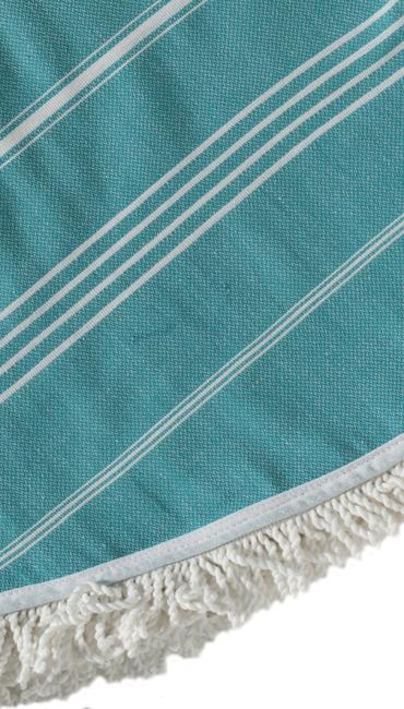 Sanaz Round Peshtemal Towel - Deck Towel